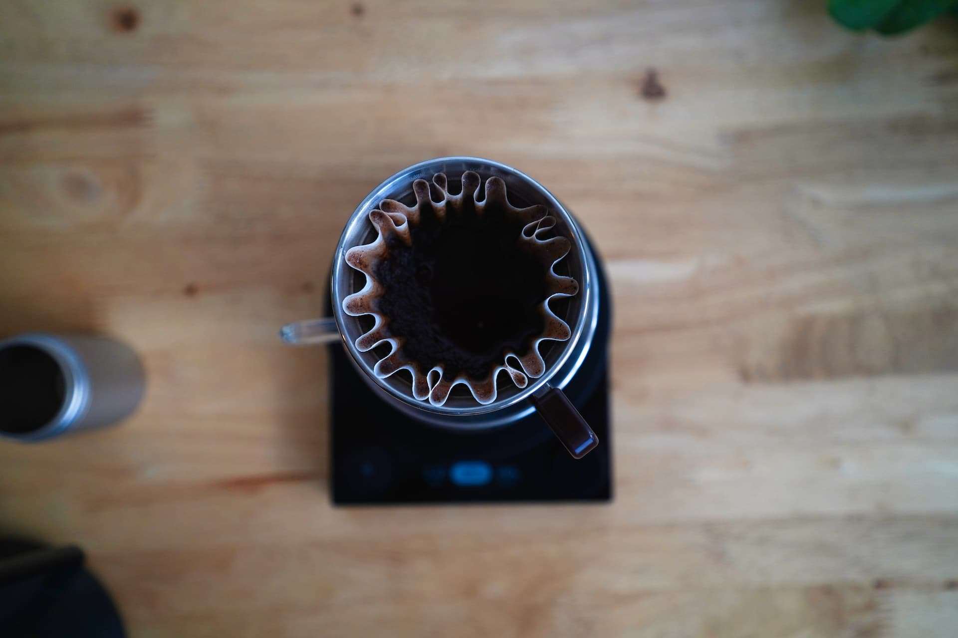 Pour-over coffee brewing